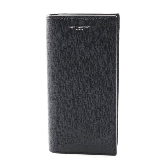 Yves Saint Laurent Leather Bifold Wallet Black - Picture 1 of 5